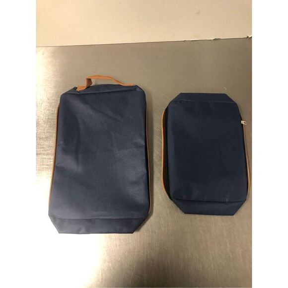 AARP Men’s Navy Blue Luggage Travel Organizer Zip Up Set - Picture 2 of 10